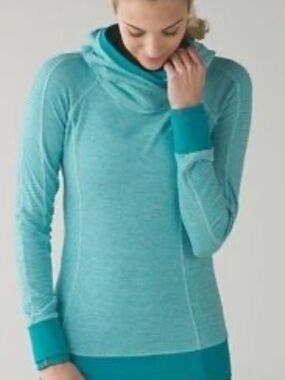 Lululemon Athletica Hooded Pullover Teal Women’s Medium